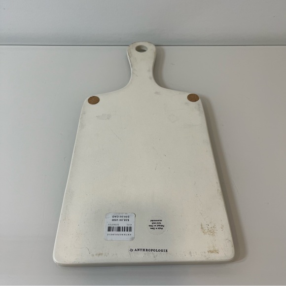Anthropologie ELIZA TILE  Monogram Initial T Cheese Cutting Board Stoneware - Picture 3 of 5